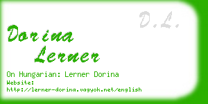 dorina lerner business card